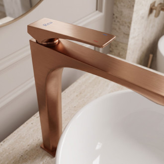 Rea Joe Brush Copper High PREMIUM Umyvadlová baterie REA-B8948
