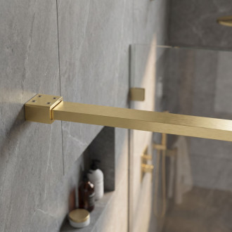 Rea Brush Gold 150 cm Vzpěra pro sprchovou zástěnu REA-03802