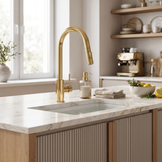 Rea Fresh Gold Uzávěr s perlátorem pro kuchyňskou baterii REA-B9072