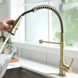 Rea Colin Brush Gold Uzávěr s perlátorem pro kuchyňskou baterii REA-B9707