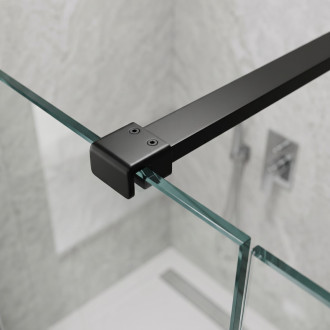 Rea Black 150 cm Vzpěra pro sprchovou zástěnu REA-03800