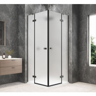 GLOBE GUN METAL čtvercový sprchový kout 1000x1000mm, rohový vstup, matné sklo GB5010MGM