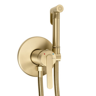 Rea Ontario Brush Gold Podomítková bidetová baterie REA-B3902