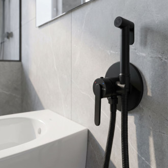 Rea Ontario Black Podomítková bidetová baterie REA-B3901