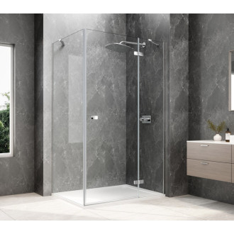 GLOBE CHROME obdélníkový sprchový kout 1100x800mm, čiré sklo, pravé GB1011-3215RC