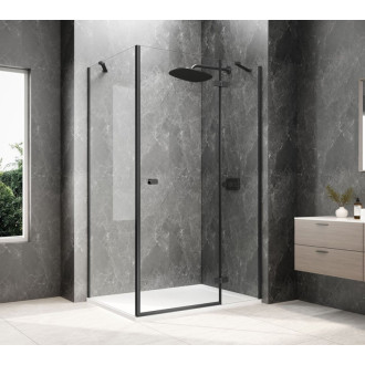 GLOBE BLACK obdélníkový sprchový kout 1100x1000mm, čiré sklo, pravé GB1011-3415RB