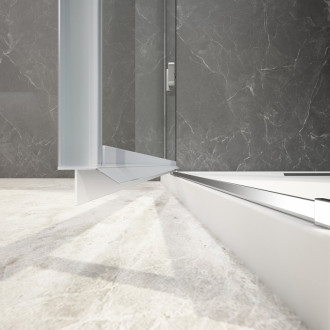 GLOBE CHROME obdélníkový sprchový kout 800x900mm, matné sklo, pravé GB1080-3315MRC