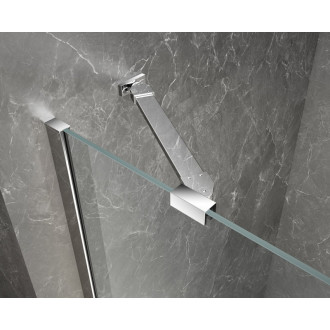 GLOBE CHROME obdélníkový sprchový kout 800x900mm, matné sklo, pravé GB1080-3315MRC