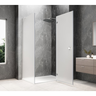 GLOBE CHROME obdélníkový sprchový kout 800x900mm, matné sklo, pravé GB1080-3315MRC