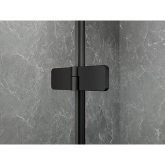 GLOBE BLACK obdélníkový sprchový kout 1000x900mm, matné sklo, levé GB1010-3315MLB