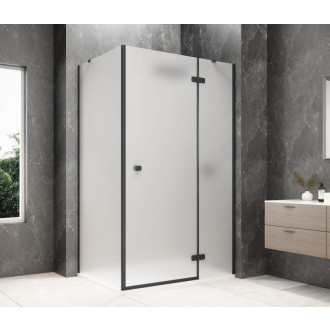 GLOBE BLACK obdélníkový sprchový kout 1100x900mm, matné sklo, pravé GB1011-3315MRB