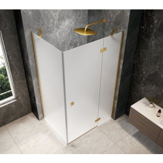 GLOBE GOLD MATT obdélníkový sprchový kout 1100x900mm, matné sklo, pravé GB1011-3315MRG