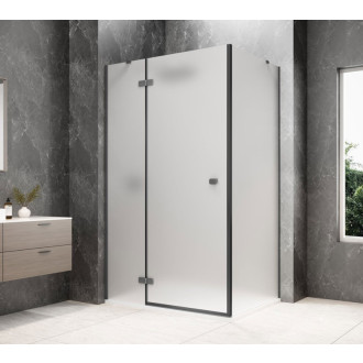 GLOBE GUN METAL obdélníkový sprchový kout 1200x900mm, matné sklo, levé GB1012-3315MLGM