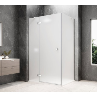 GLOBE CHROME obdélníkový sprchový kout 800x1000mm, matné sklo, levé GB1080-3415MLC