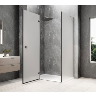 GLOBE GUN METAL obdélníkový sprchový kout 1100x1000mm, matné sklo, levé GB1011-3415MLGM