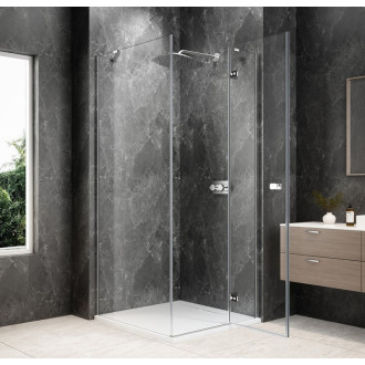GLOBE CHROME čtvercový sprchový kout 800x800mm, čiré sklo, pravé GB1080-3215RC