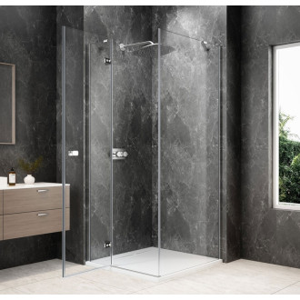 GLOBE CHROME čtvercový sprchový kout 1000x1000mm, čiré sklo, levé GB1010-3415LC