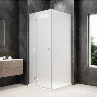 GLOBE CHROME čtvercový sprchový kout 800x800mm, matné sklo, levé GB1080-3215MLC