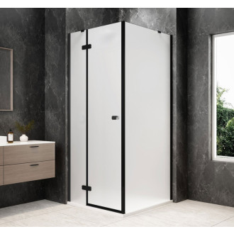 GLOBE BLACK čtvercový sprchový kout 1000x1000mm, matné sklo, levé GB1010-3415MLB