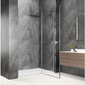 GLOBE CHROME sprchové dveře do niky 900mm, čiré sklo, pravé GB1090RC
