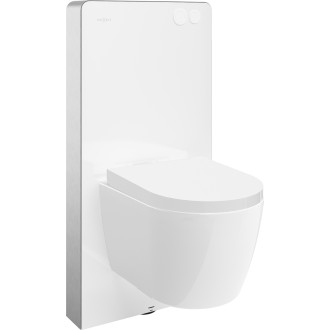 Mexen WC sada k montáži na povrch, pneumatický rám Tex Air G s mísou Carmen a sedátkem s tlumeným dovíráním, bílá - 615030884000A-20