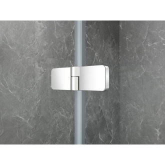 GLOBE CHROME čtvrtkruhový sprchový kout 900x800mm, čiré sklo, pravé GB2980RC