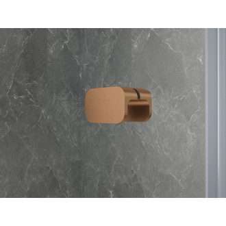 GLOBE COPPER MATT čtvrtkruhový sprchový kout 900x800mm, čiré sklo, levé GB2980LPG