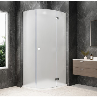 GLOBE CHROME čtvrtkruhový sprchový kout 1000x800mm, matné sklo, pravé GB2180MRC