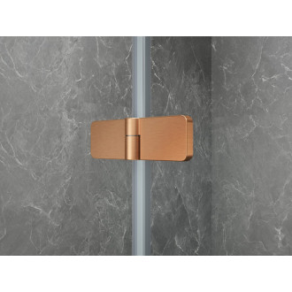 GLOBE COPPER MATT čtvrtkruhový sprchový kout 1000x900mm, matné sklo, pravé GB2190MRPG