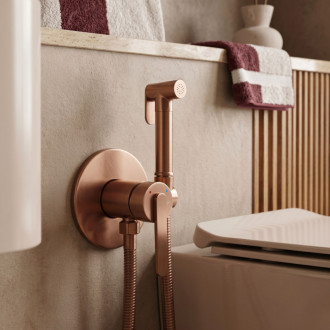 Rea Ontario Brush Copper Podomítková bidetová baterie REA-B4505