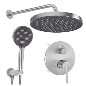 Rea Grace Brush Nickel + BOX Podomítková sprchová sada REA-P4404