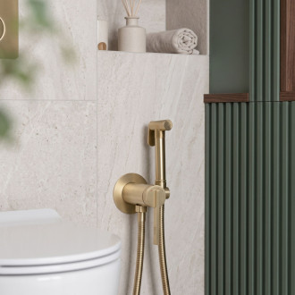 Rea Grace Brush Gold Podomítková bidetová baterie REA-B4502