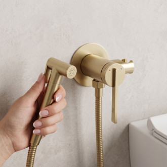 Rea Grace Brush Gold Podomítková bidetová baterie REA-B4502