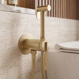 Rea Grace Brush Gold Podomítková bidetová baterie REA-B4502