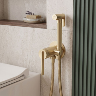 Rea Grace Brush Gold Podomítková bidetová baterie REA-B4502