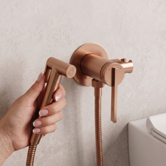 Rea Grace Brush Copper Podomítková bidetová baterie REA-B4504