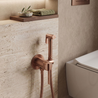 Rea Grace Brush Copper Podomítková bidetová baterie REA-B4504