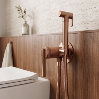 Rea Grace Brush Copper Podomítková bidetová baterie REA-B4504