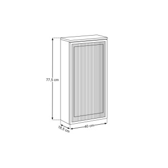 Comad SOMBRA GREEN 83-40-1DG Horní skříňka 40 cm s LED osvětlením