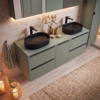 Comad SET-SOG B GREEN 120CM LB Nábytková sestava 120 cm s deskou a skříňkou na prádlo