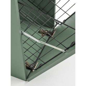 Comad SET-SOG B GREEN 140CM LB Nábytková sestava 140 cm s deskou a zrcadlovou skříňkou