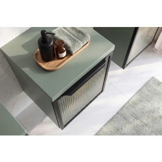Comad SOMBRA GREEN 81-40-1DG Skříňka pod desku 40 cm jedněmi dvířky s LED osvětlením