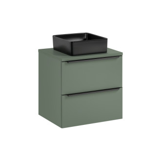 Comad SET-SOG B GREEN 60CM UN SLIM-BL Nábytková sestava 60 cm s deskou a umyvadlem
