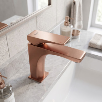 Rea Joe Brush Copper Low PREMIUM Umyvadlová baterie REA-B8936