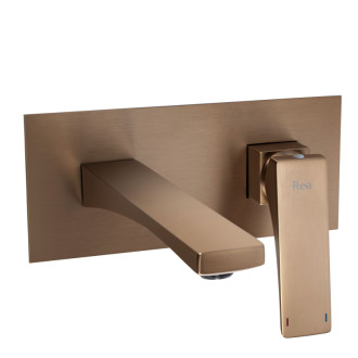 Rea Joe Brush Copper PREMIUM Podomítková vanová baterie REA-B4509