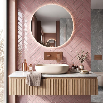 Rea Joe Brush Copper PREMIUM Podomítková vanová baterie REA-B4509