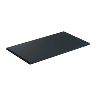 Omnires AQUAROCK kompozit sprchová vanička, 90x140, lávově černá matná AQUAROCK90-140BLV