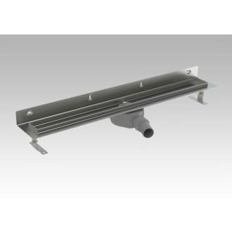 Sprchový žlab Ceramia S-Line Klasik 55 cm nerez lesk čtverečky ZLAB60NRZ1LEM