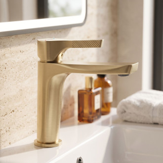 Rea Maxim Brush Gold Low PREMIUM Umyvadlová baterie REA-B8938