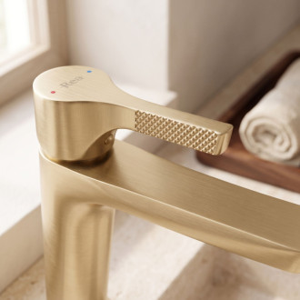 Rea Maxim Brush Gold Low PREMIUM Umyvadlová baterie REA-B8938